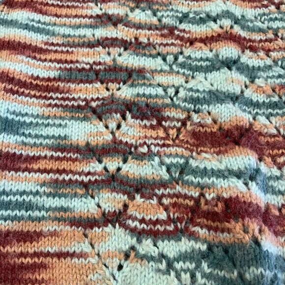 Homemade Knit Cap-sleeve Sweater sz L - Picture 2 of 4